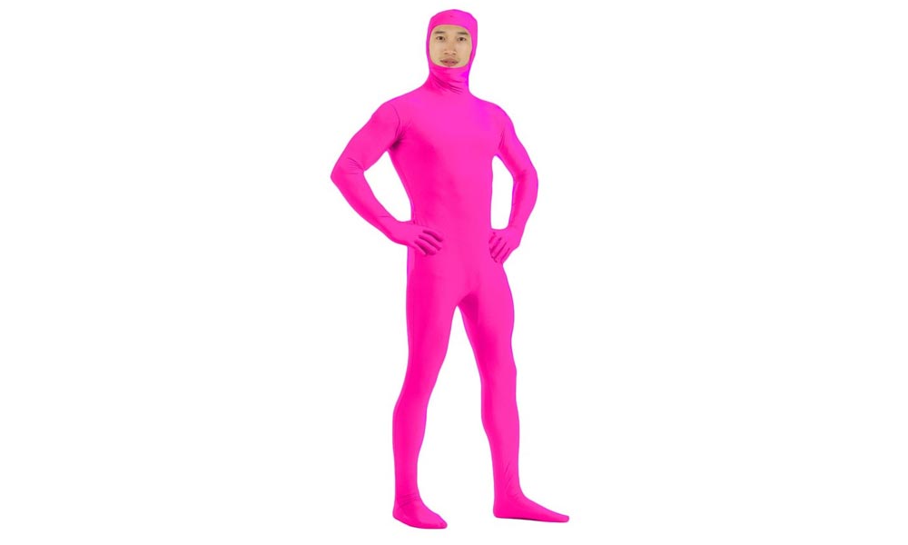 pink body suit costume